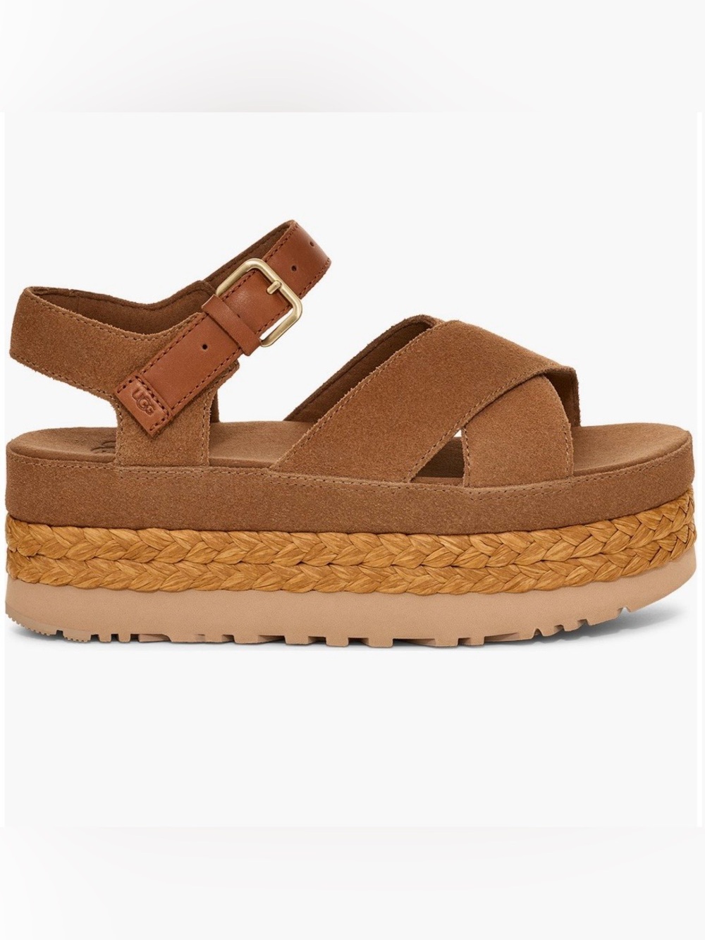NWOT UGG® Aubrey Ankle Strap Platform Sandal, size 8.5 - Picture 4 of 6